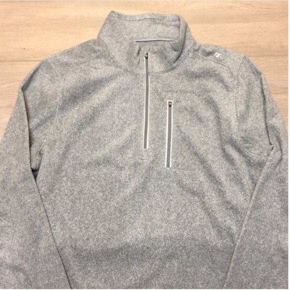 NEW HI-TEC Men's Microfleece Half-Zip Jacket - Picture 3 of 4